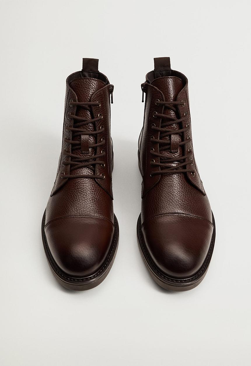 MANGO - Ankle boots botincre - brown