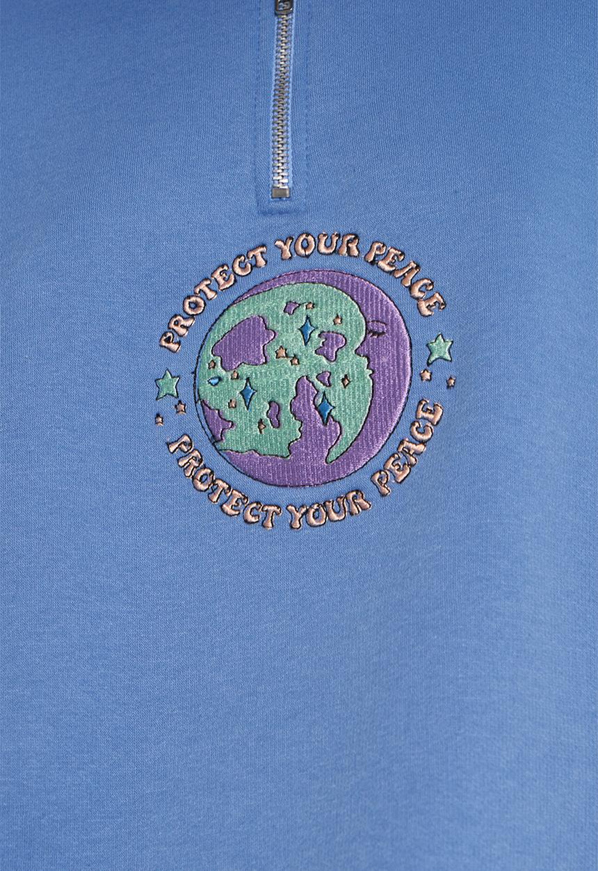 Daisy Street - Zip sweat - blue
