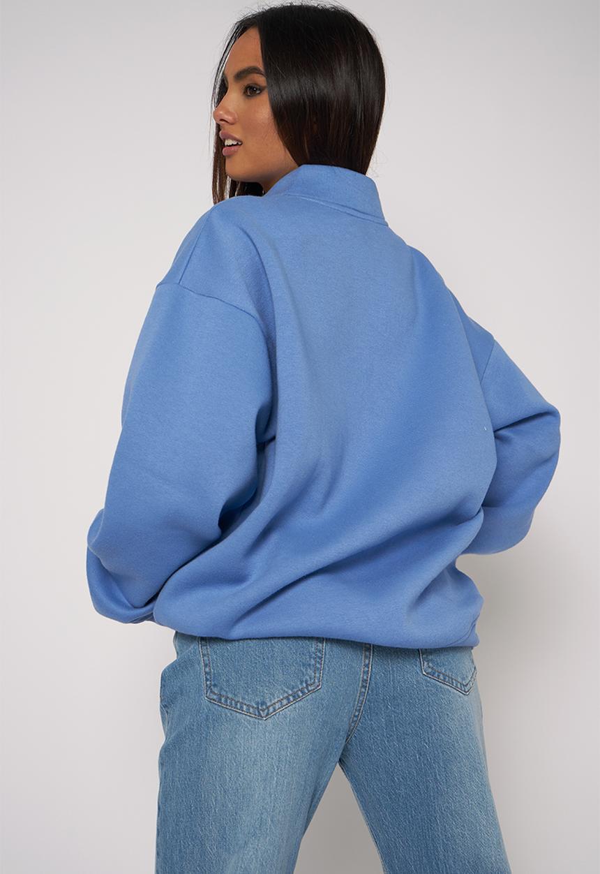 Daisy Street - Zip sweat - blue