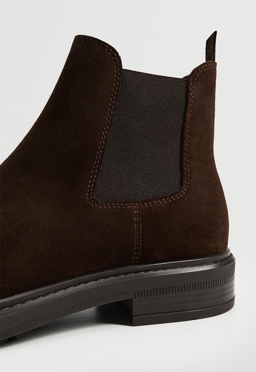 MANGO - Ankle boots chel - dark brown