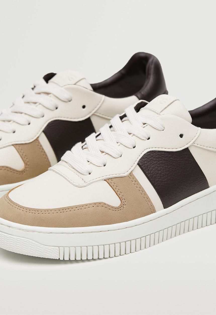 MANGO - Sport shoes maxim - brown & white 