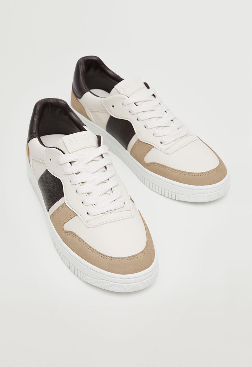 MANGO - Sport shoes maxim - brown & white 