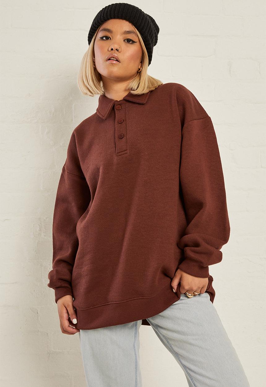 Daisy Street - Rugby sweat - brown