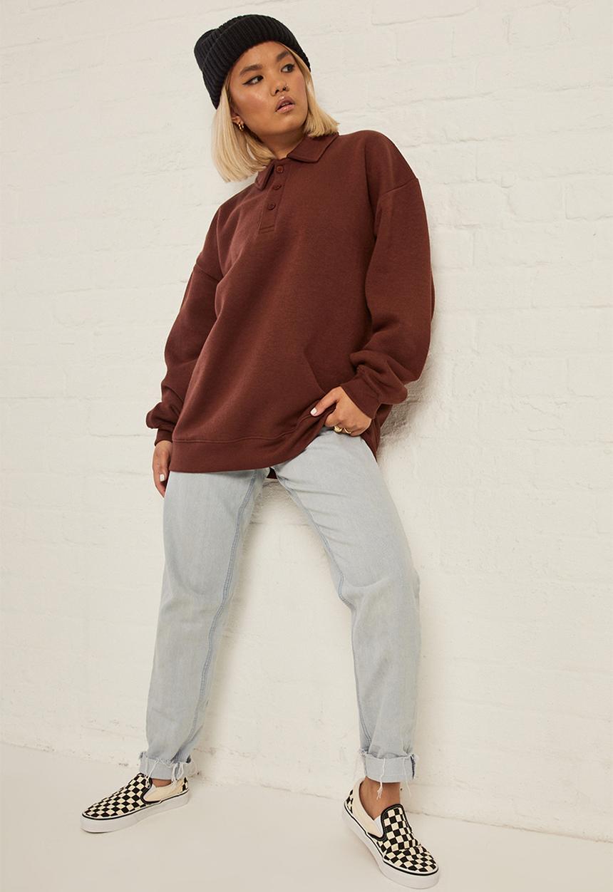 Daisy Street - Rugby sweat - brown