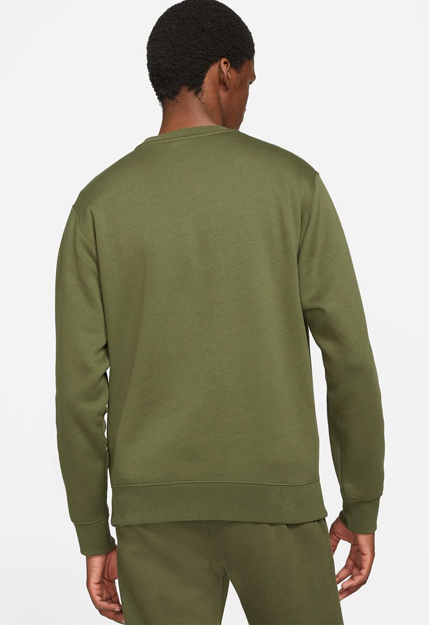 Nike - NSW Club Crew Neck Sweatshirt - Rough Green & white