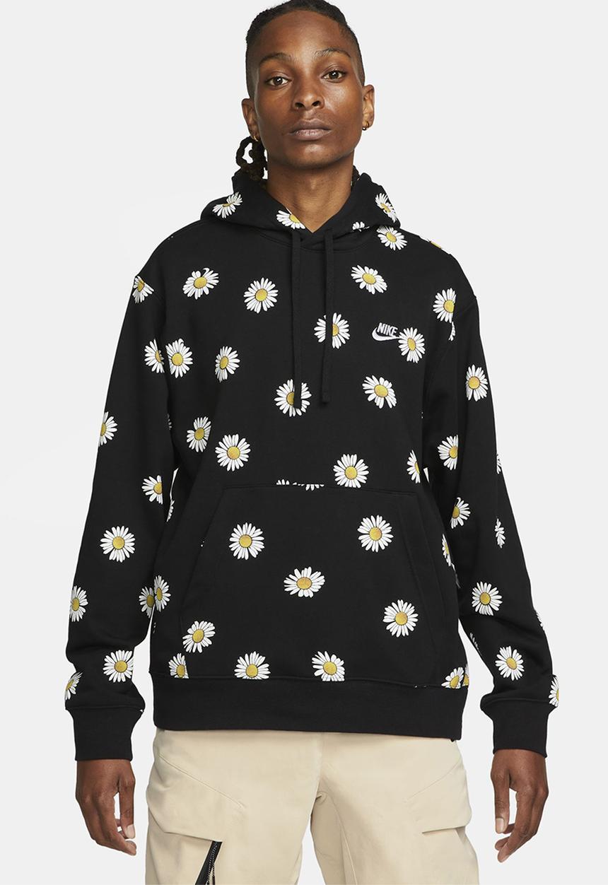 Nike - NSW  Sport Essentials+ Men's French Terry Hoodie -  Black & White
