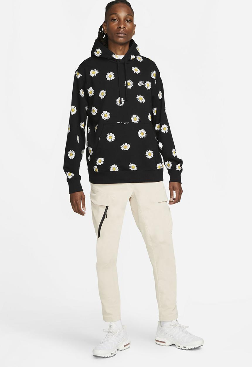 Nike - NSW  Sport Essentials+ Men's French Terry Hoodie -  Black & White