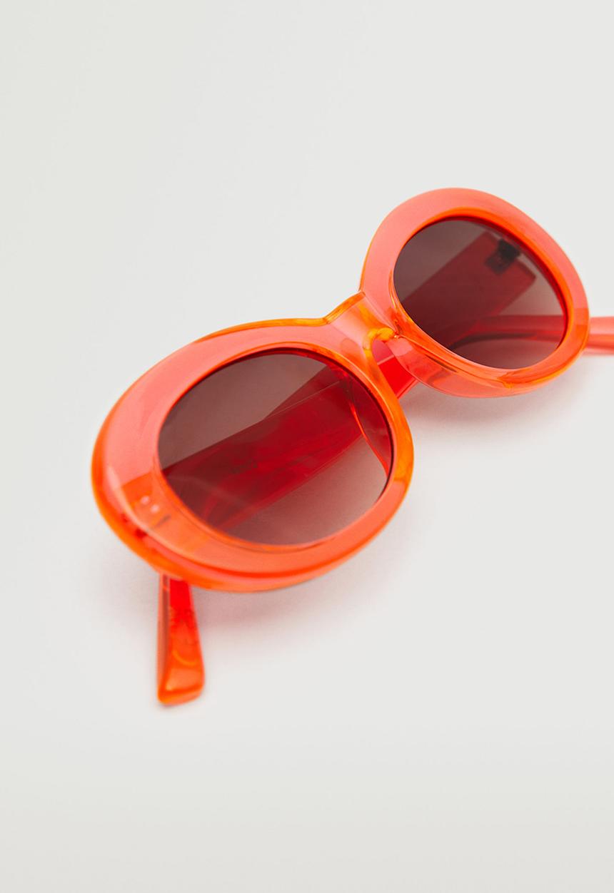 MANGO - Clear frame sunglasses - coral red