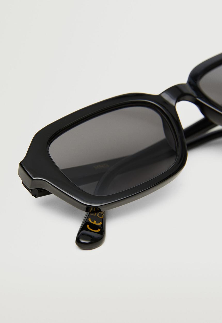 MANGO - Acetate frame sunglasses - black