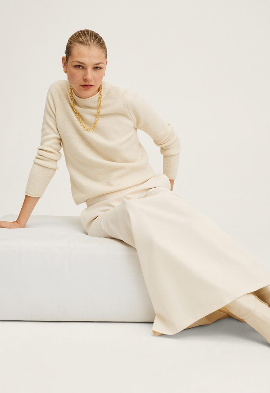 MANGO - Skirt macaron-a - light beige