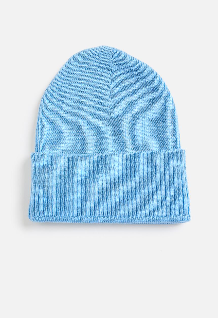Superbalist - Fine rib knit beanie - blue