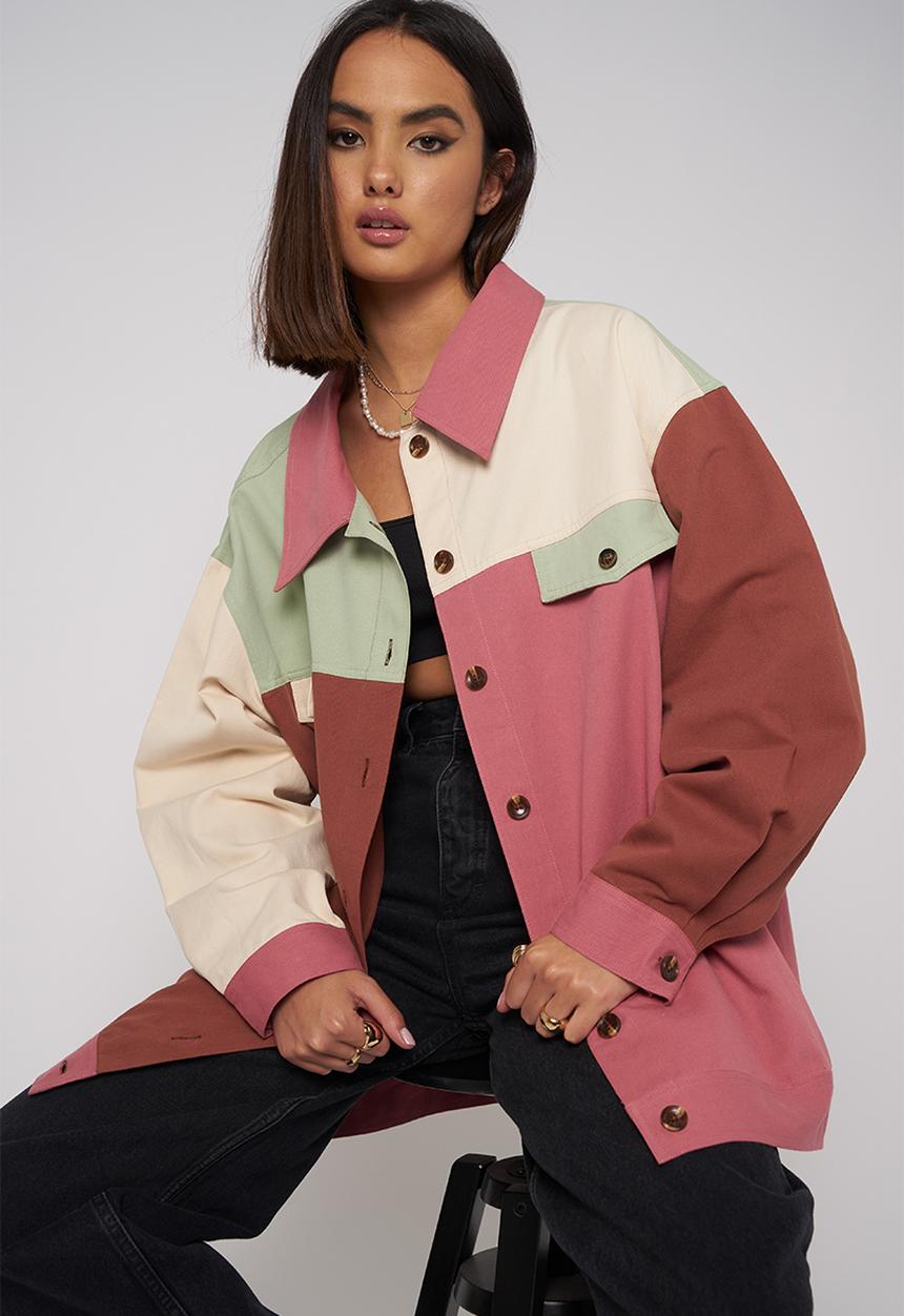Daisy Street - Colourblock jacket - multi 