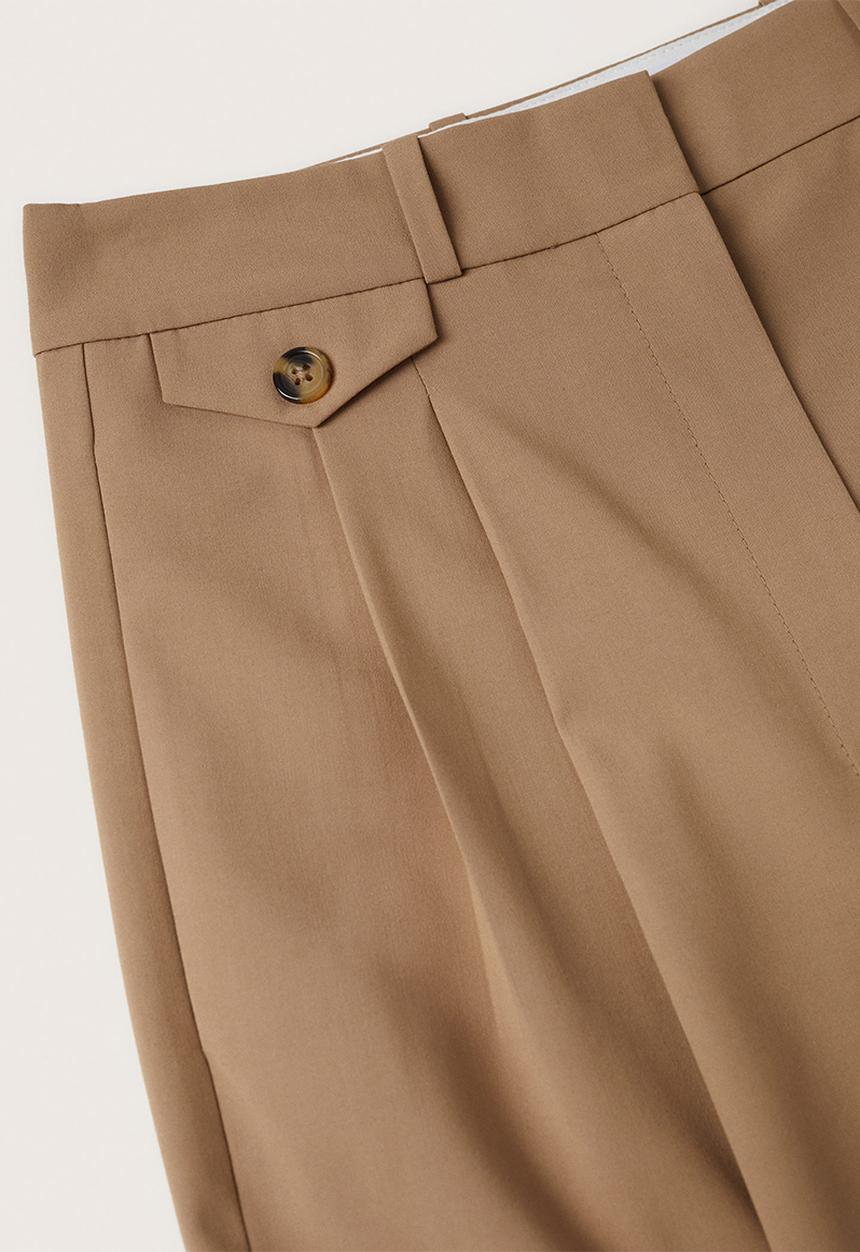 MANGO - Trousers jim - medium brown