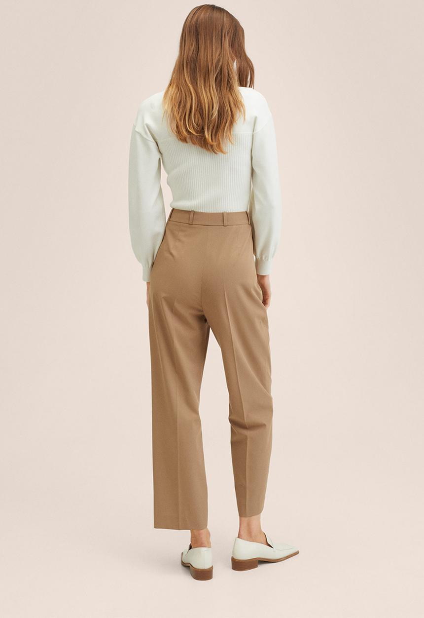 MANGO - Trousers jim - medium brown