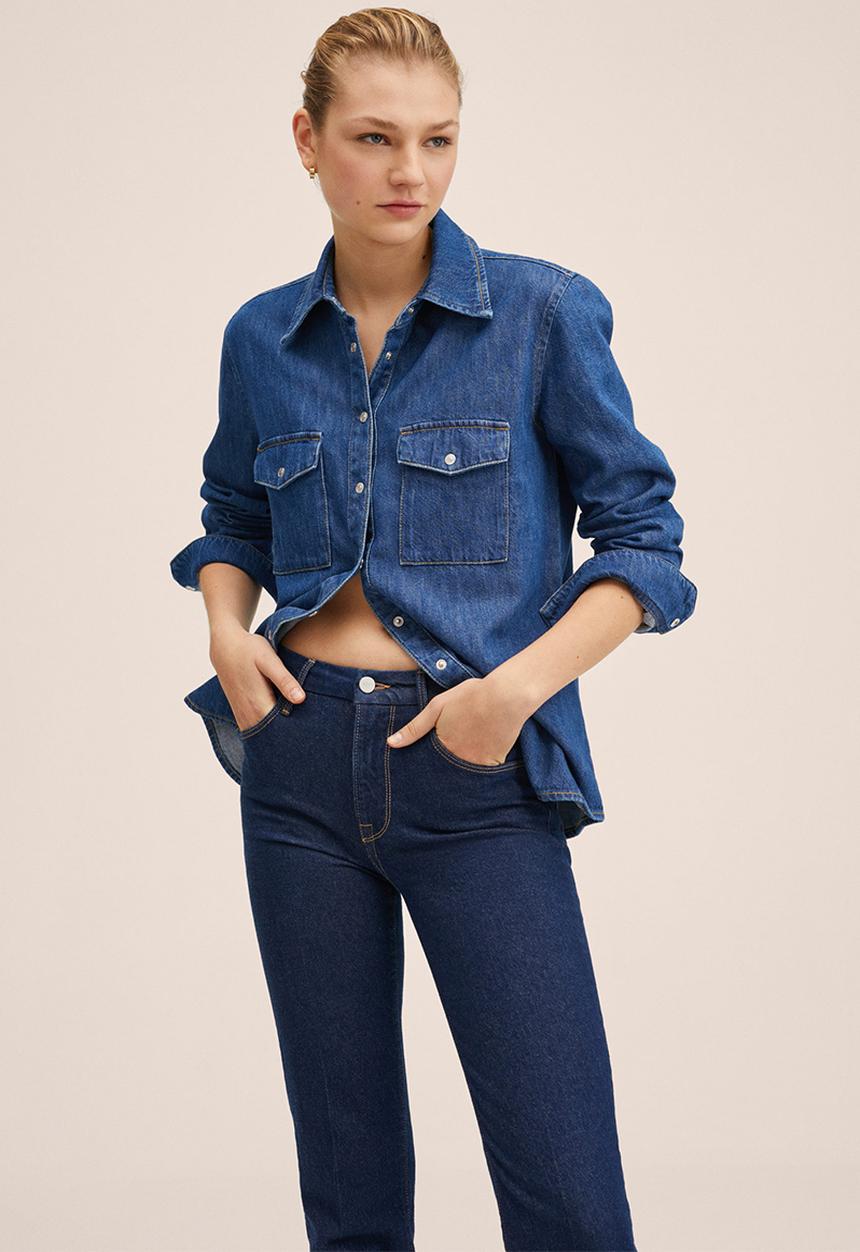 MANGO - Jeans philipa - open blue