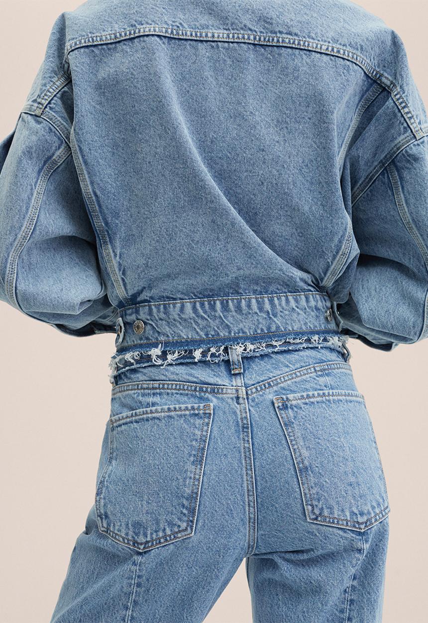 MANGO - Jeans amalien - open blue