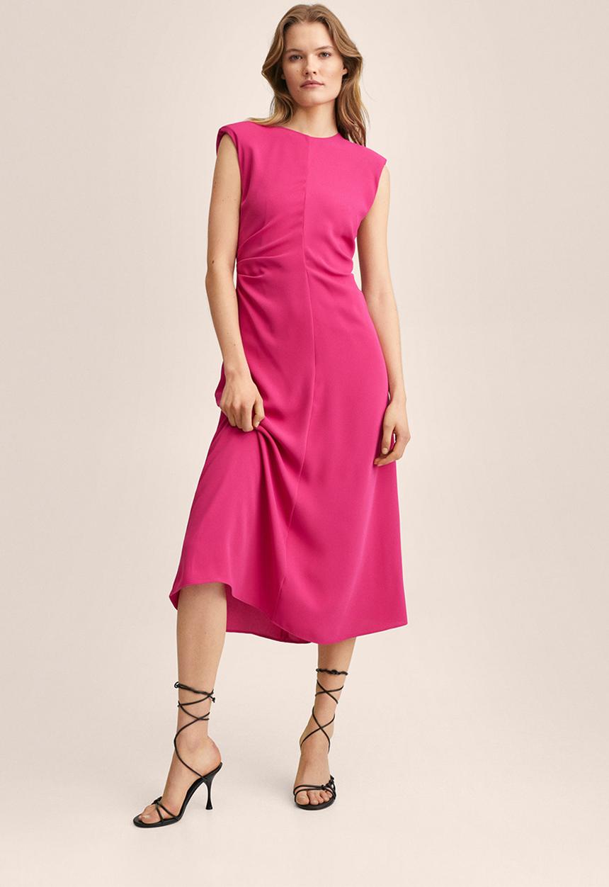 MANGO - Dress delia - bright pink