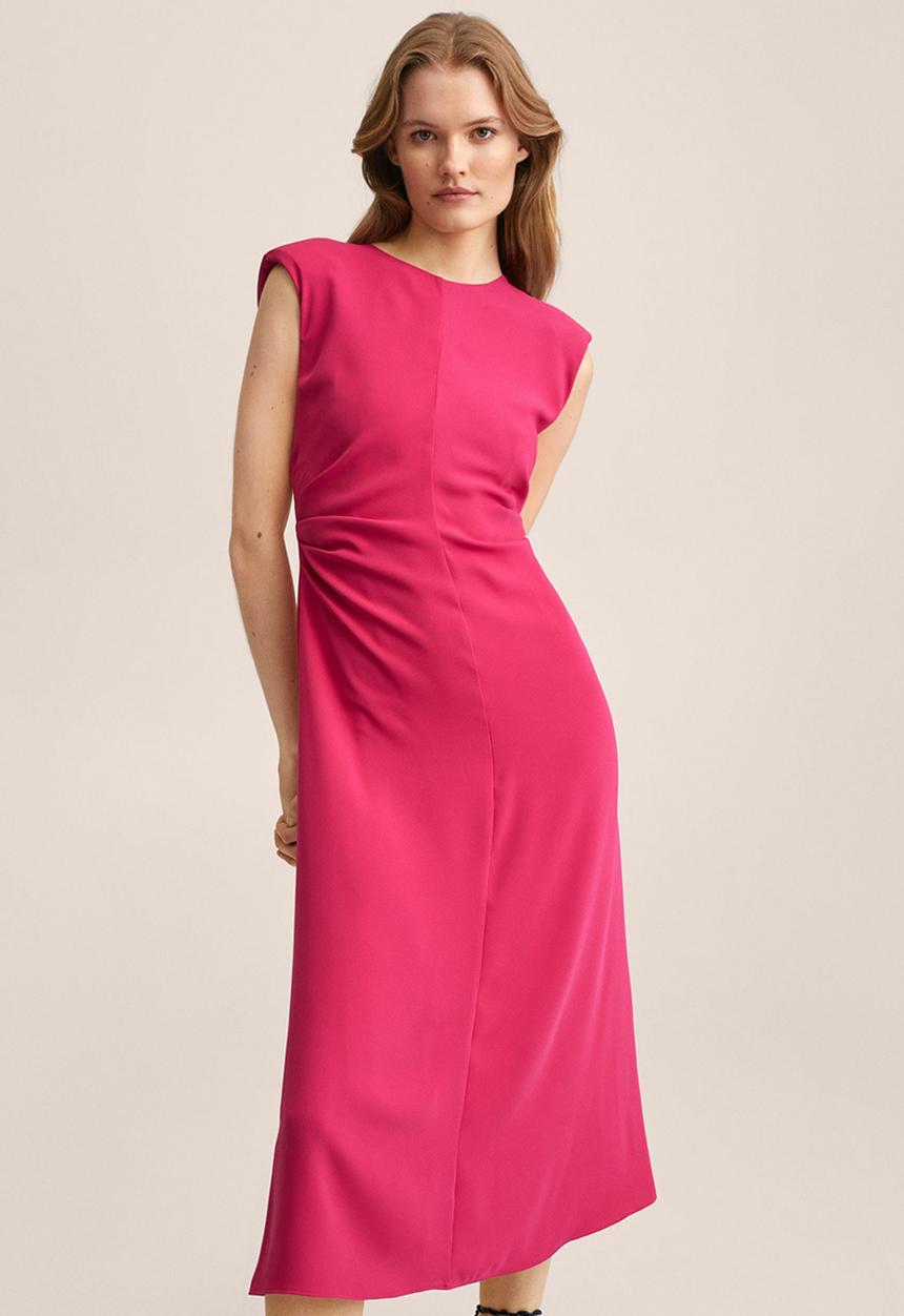 MANGO - Dress delia - bright pink