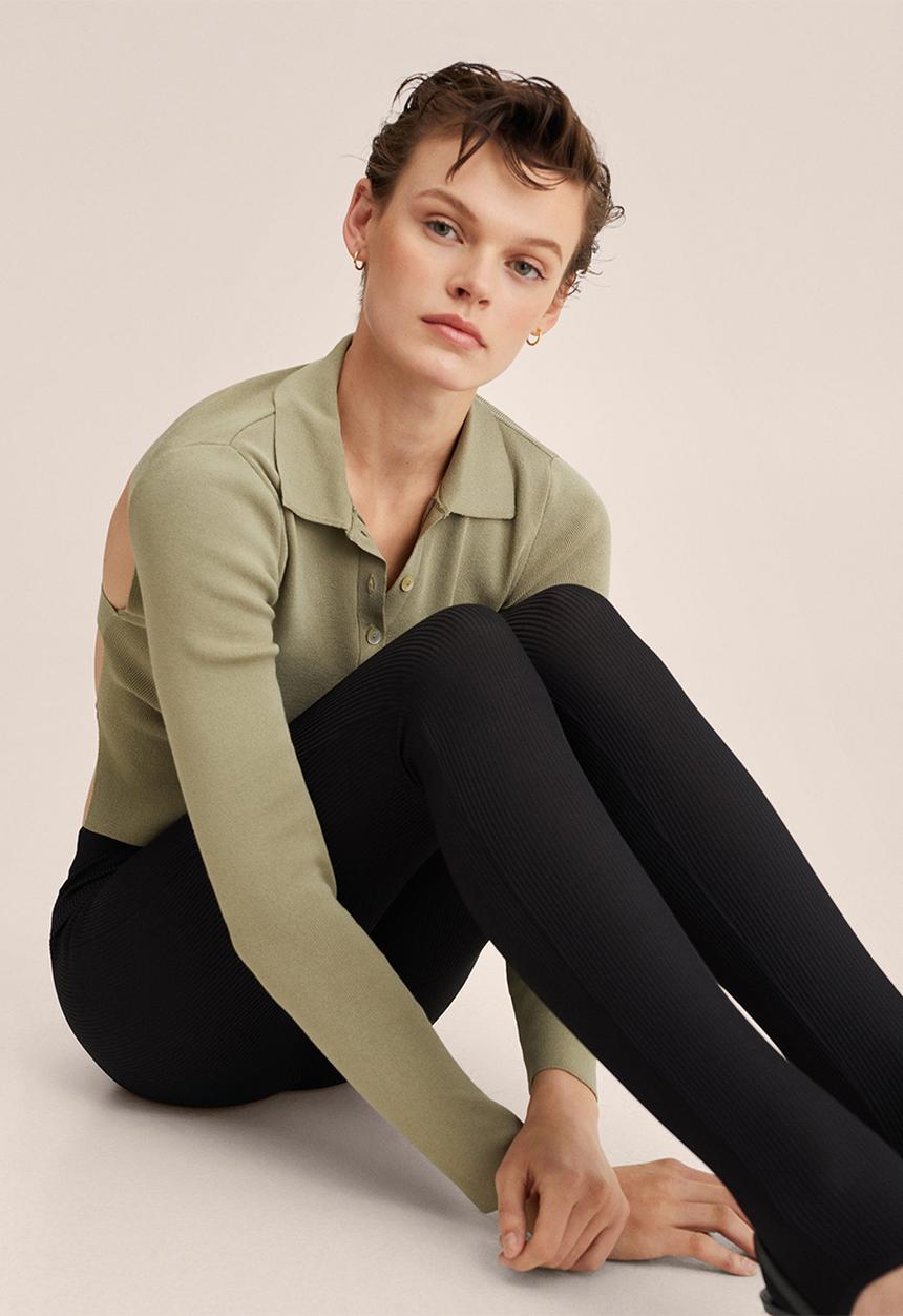 MANGO - Leggings anita - black