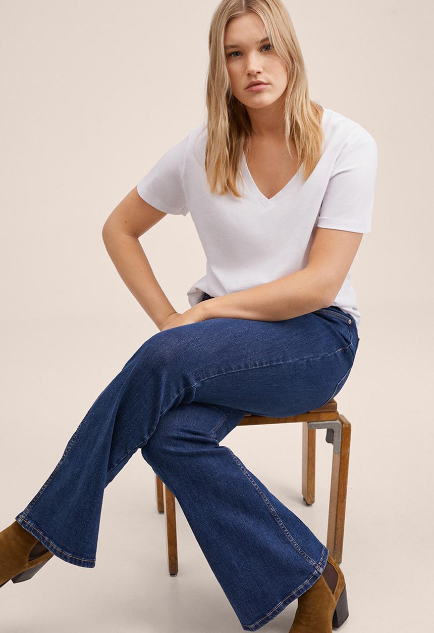 MANGO - Plus t-shirt chalapi - white
