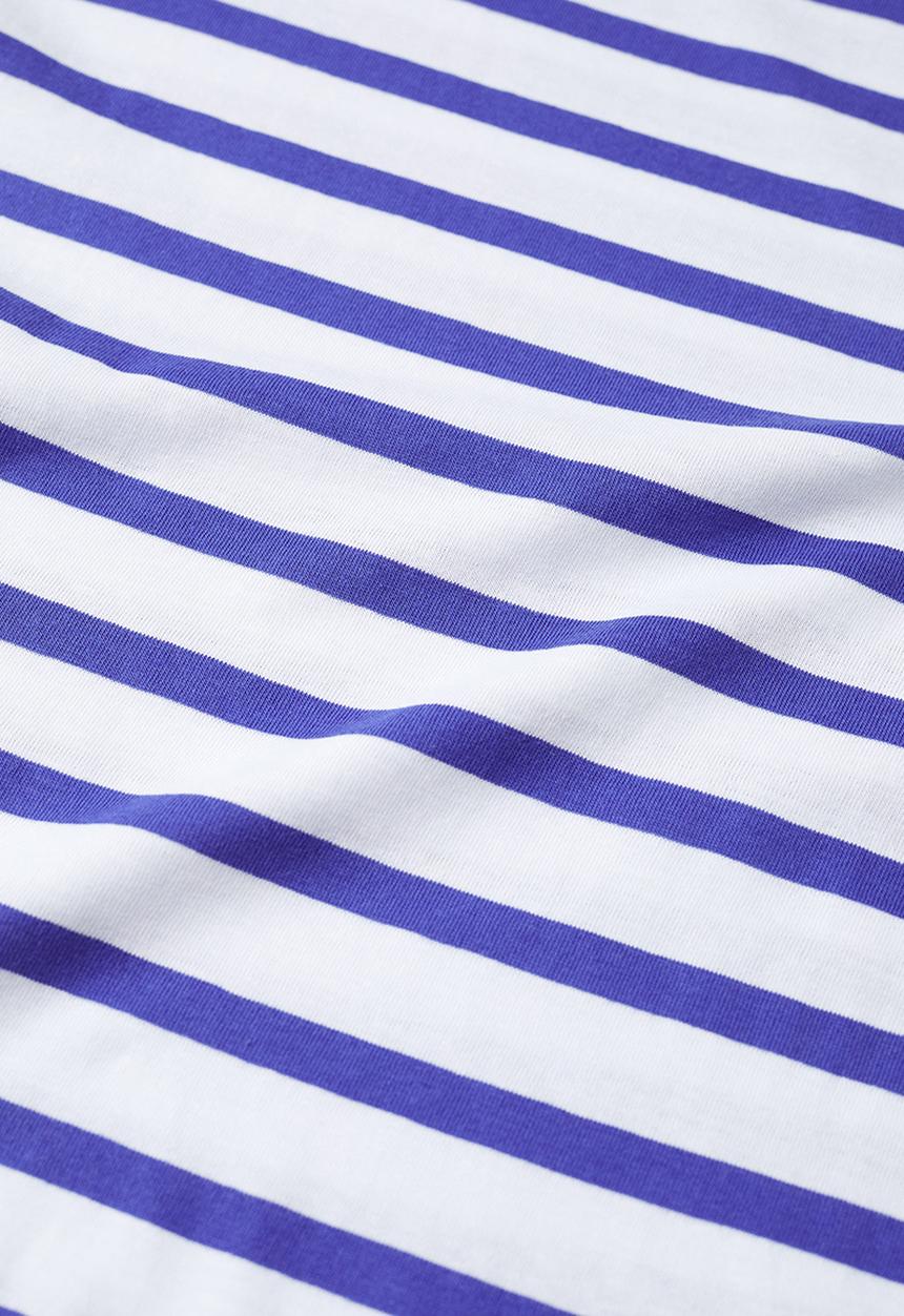 MANGO - T-shirt chalaca - blue & white