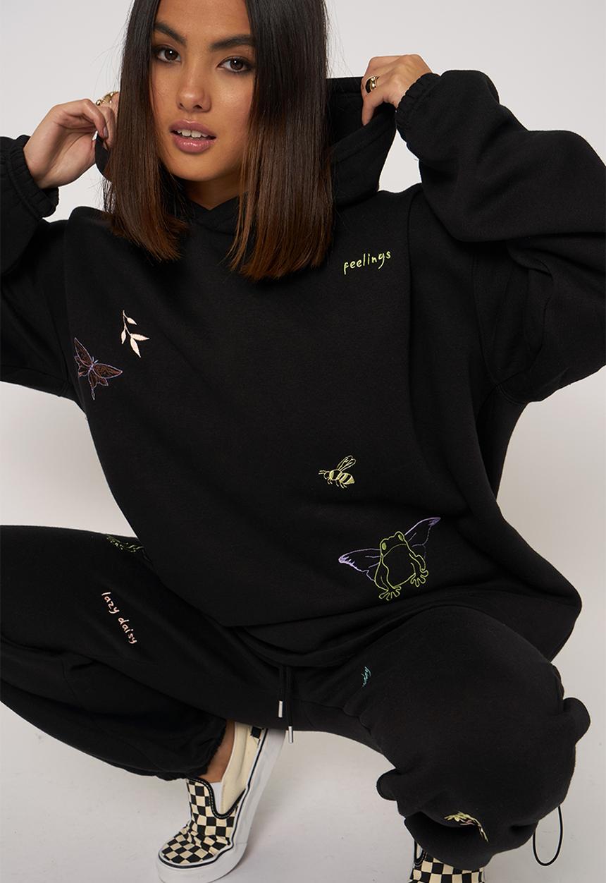 Daisy Street - Maya hoodie - black 