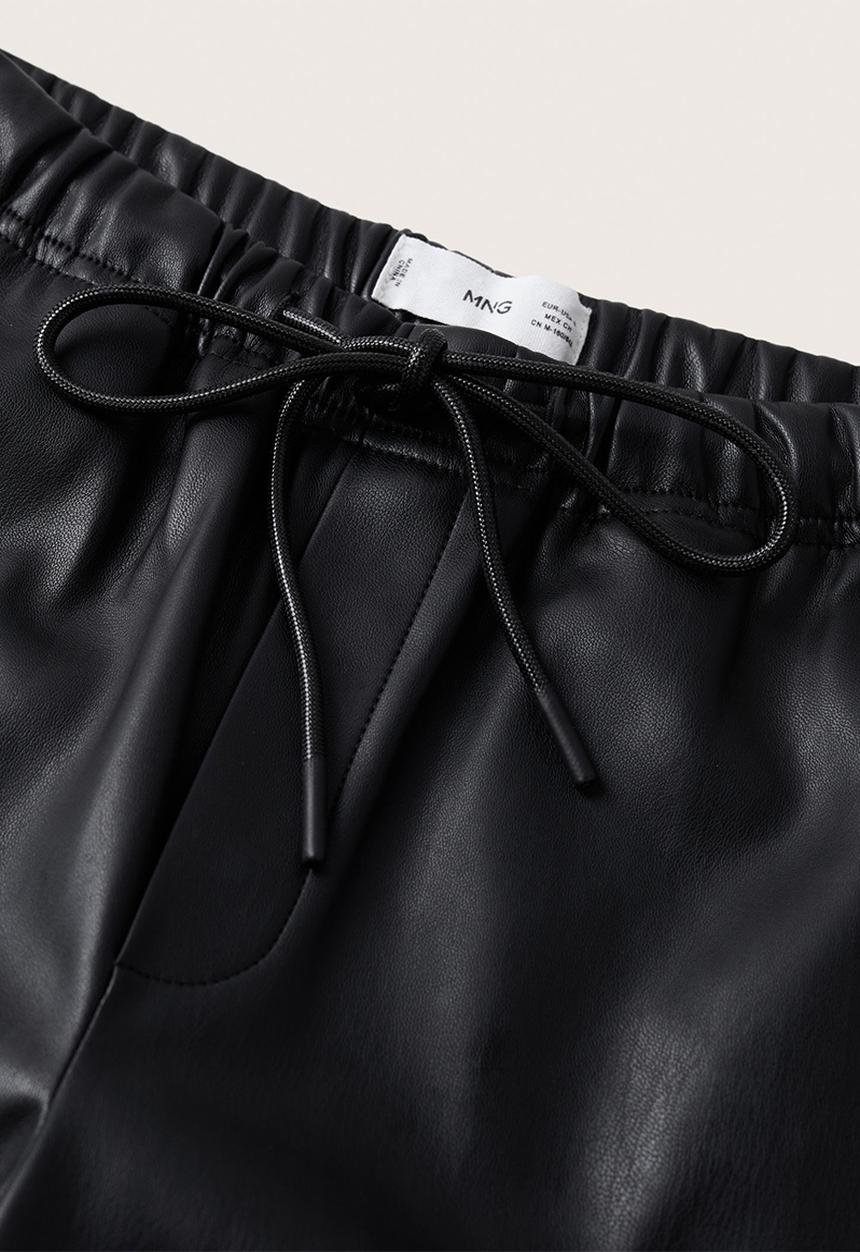MANGO - Trousers apple - black