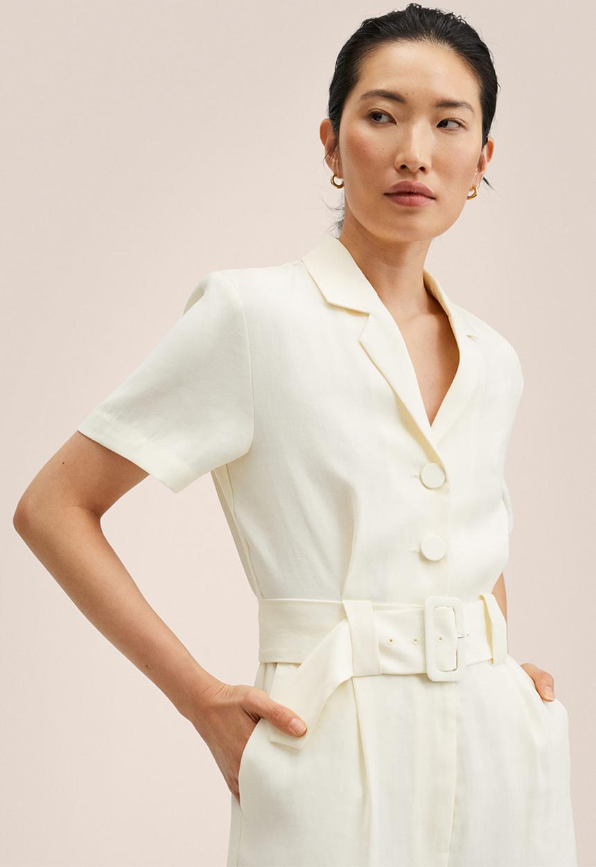 MANGO - One-piece suit pope - natural