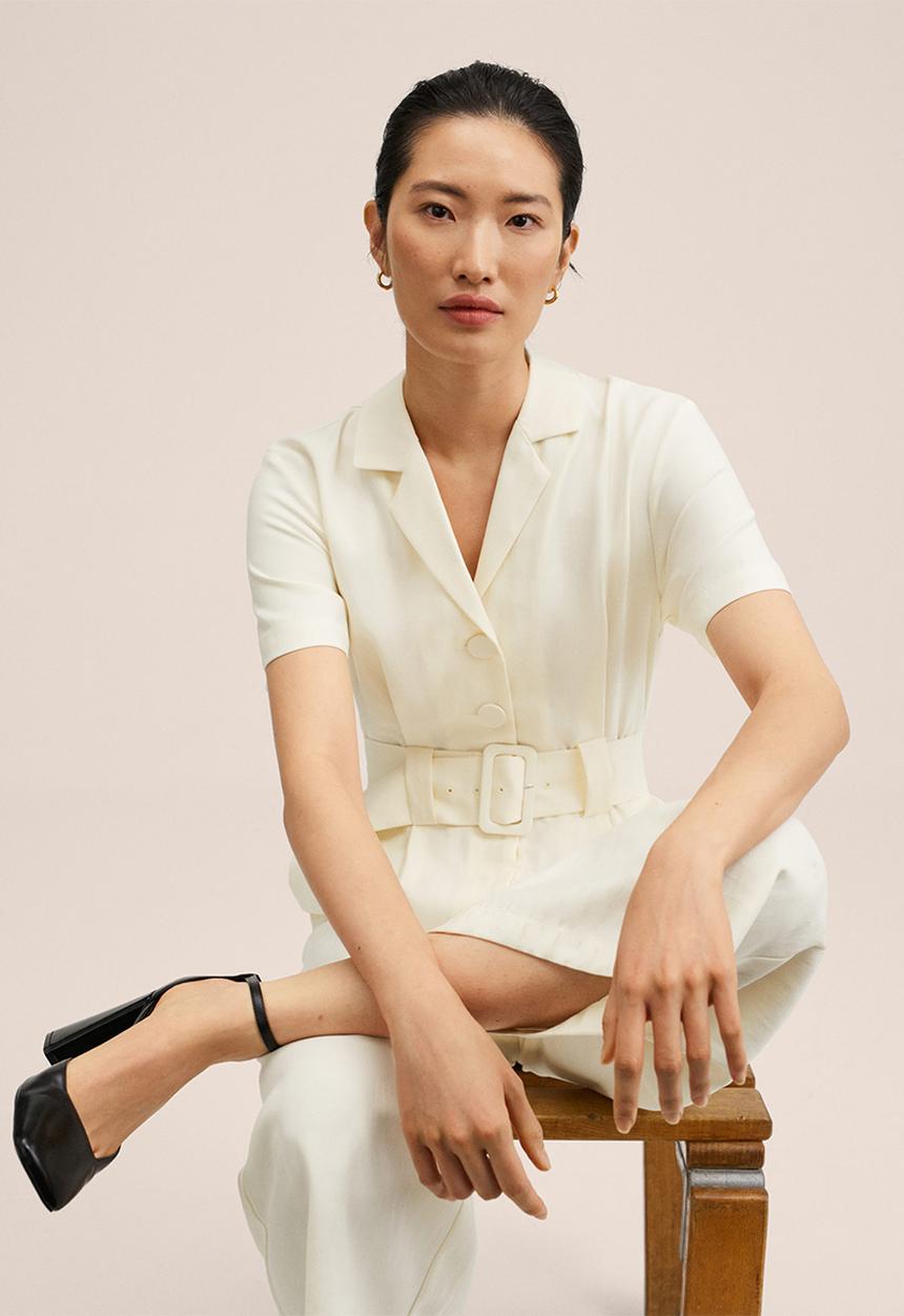 MANGO - One-piece suit pope - natural