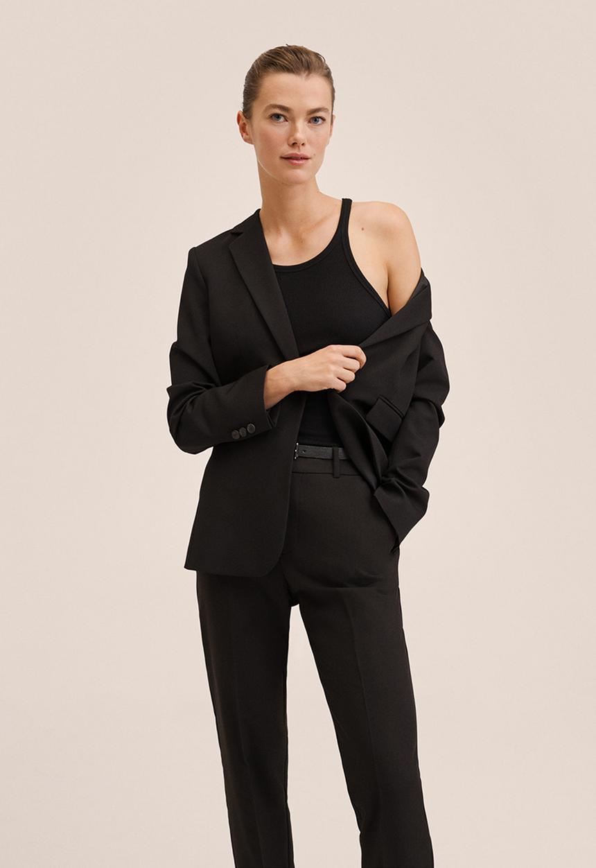 MANGO - Blazer boreal - black