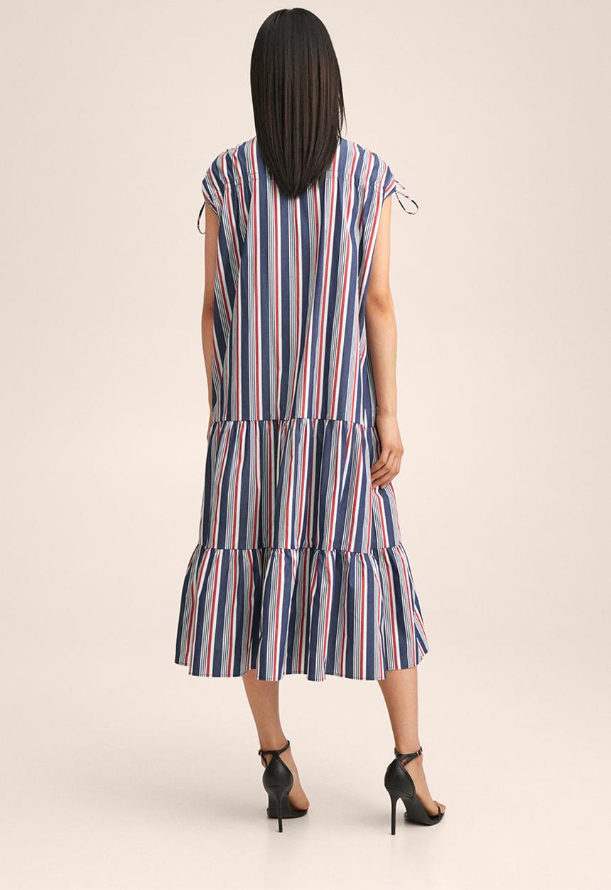 MANGO - Dress trip-h - navy