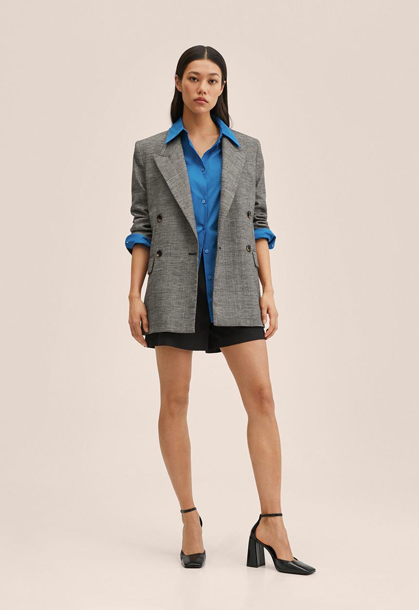 MANGO - Shirt limpia - medium blue