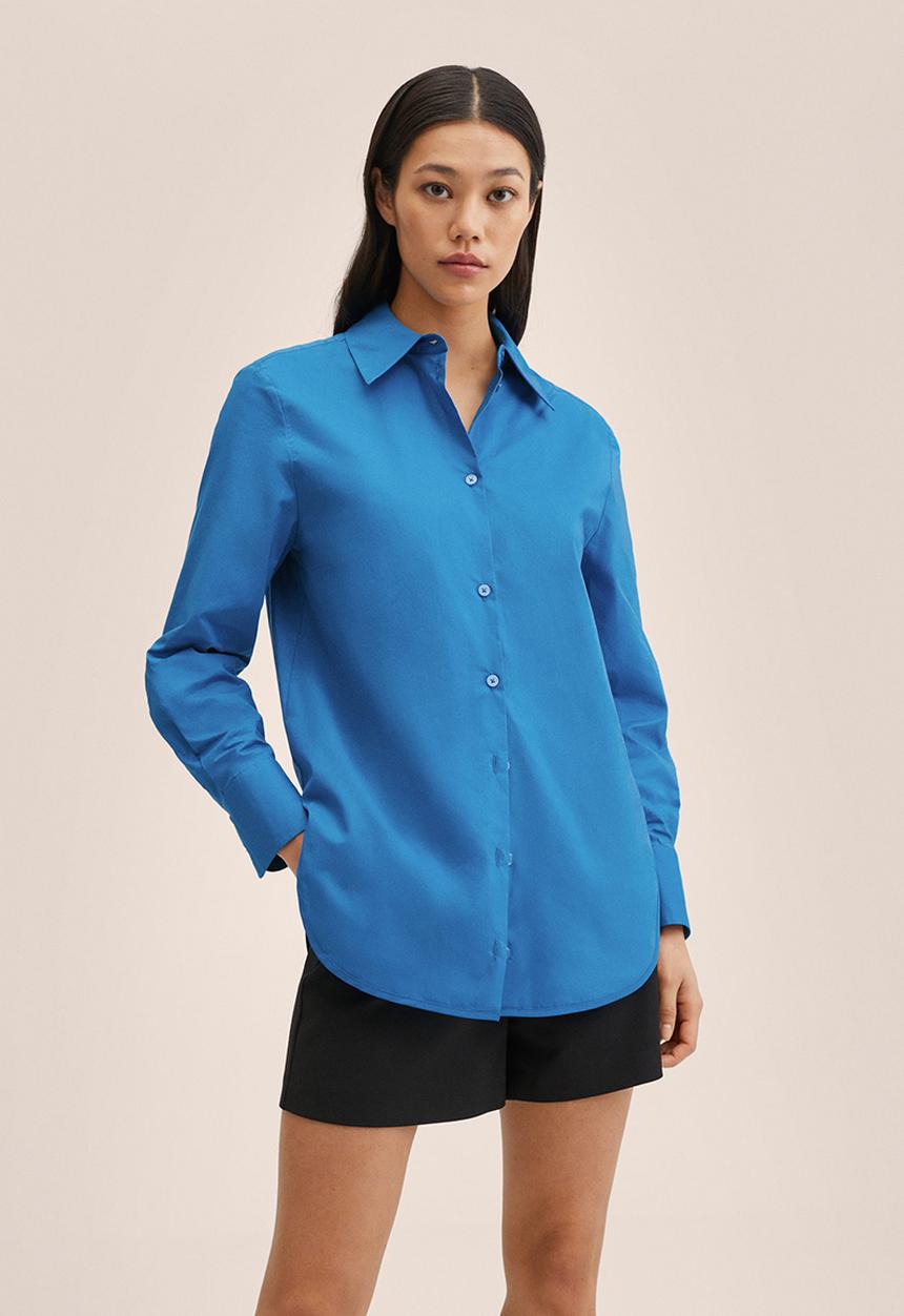 MANGO - Shirt limpia - medium blue
