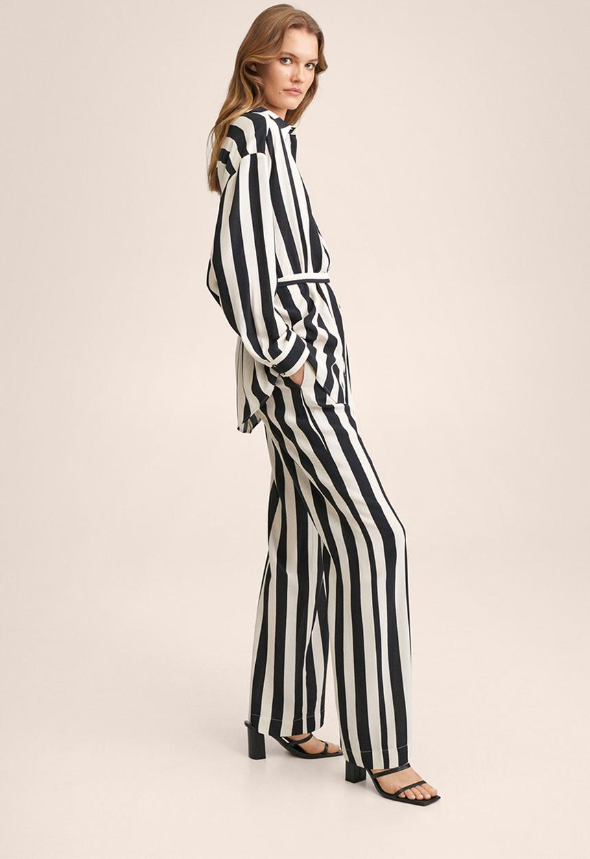 MANGO - Trousers ald - black
