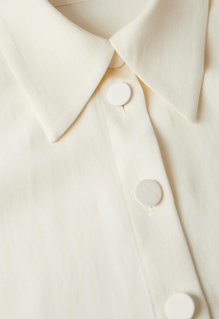 MANGO - Shirt pope-h - natural
