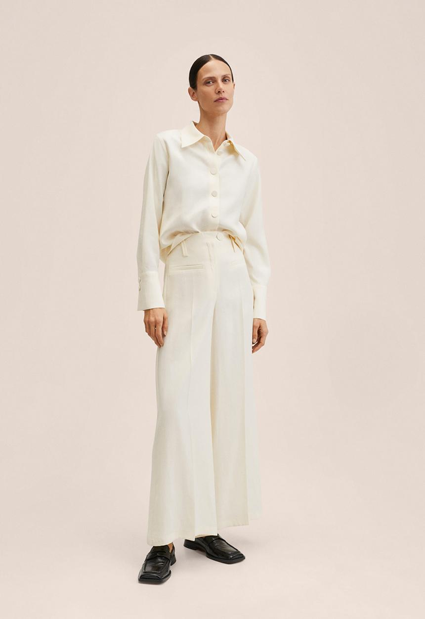 MANGO - Shirt pope-h - natural