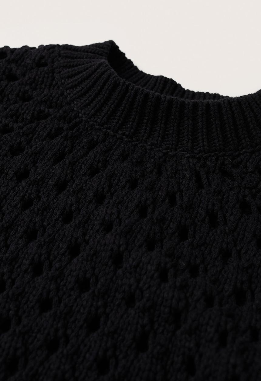 MANGO - Sweater monte - black