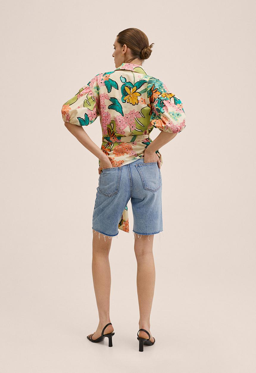 MANGO - Blouse tropi-h - green