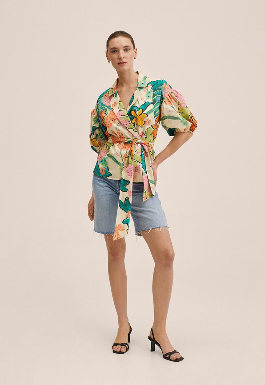MANGO - Blouse tropi-h - green
