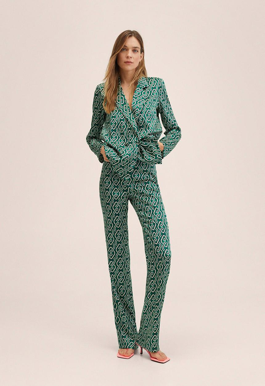 MANGO - Shirt chain - green