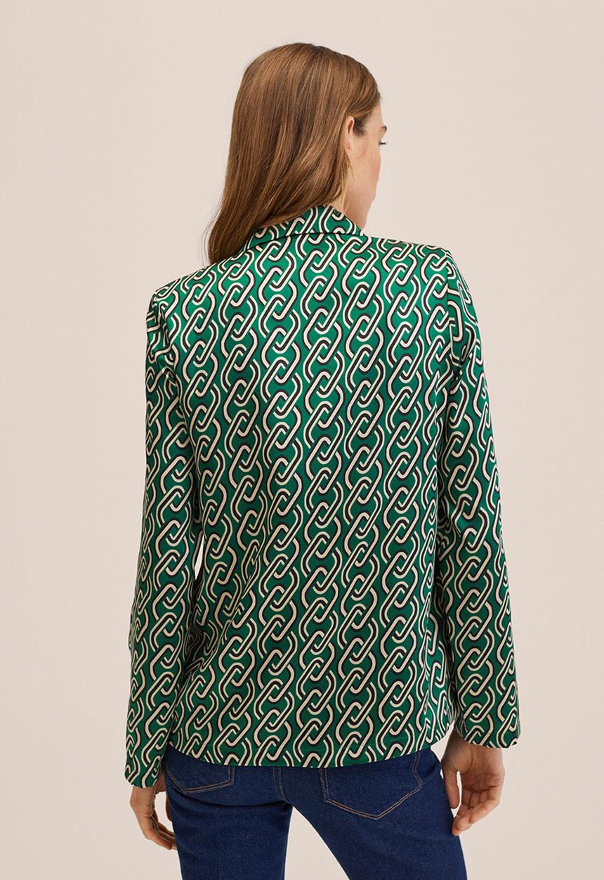 MANGO - Shirt chain - green