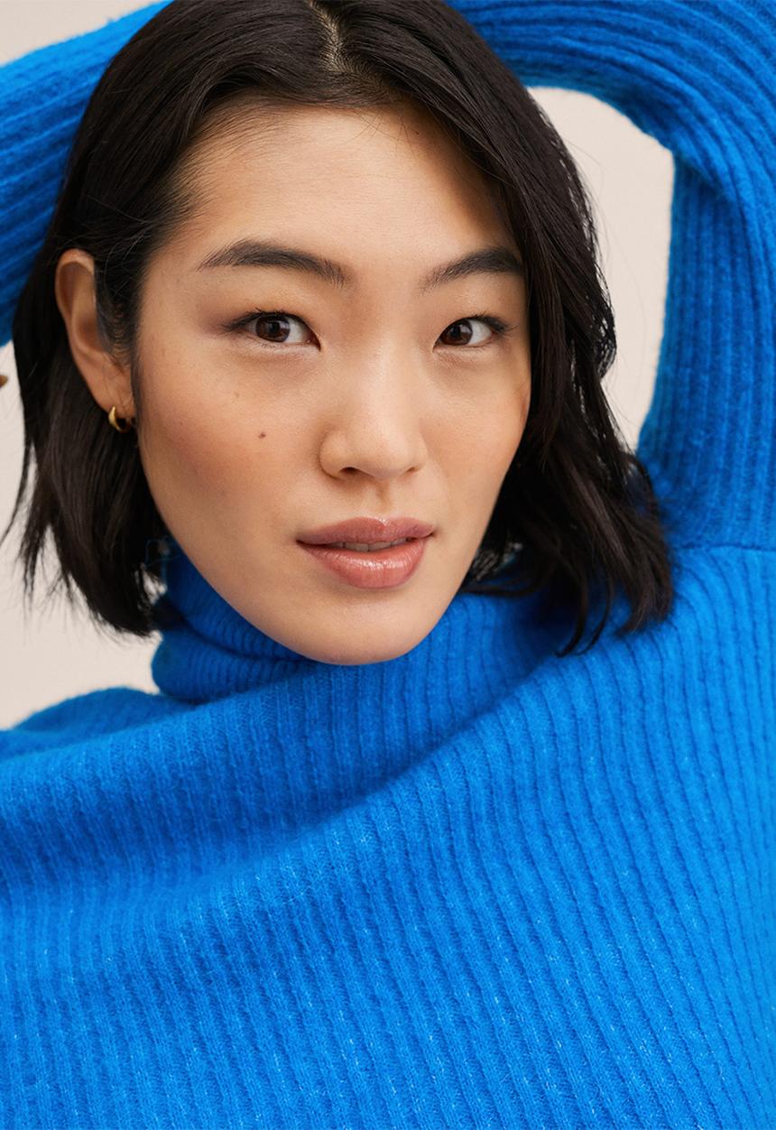 MANGO - Sweater canoli - blue