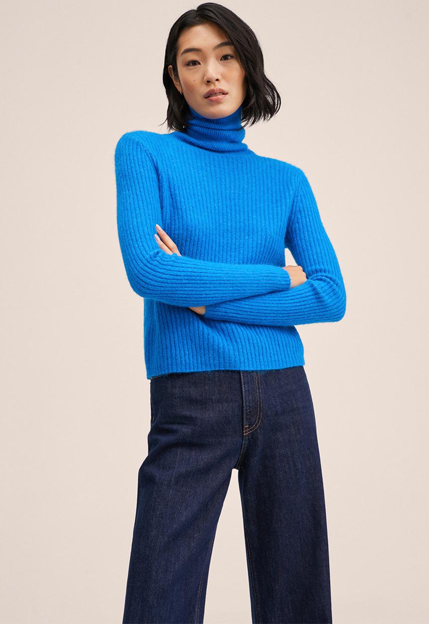 MANGO - Sweater canoli - blue
