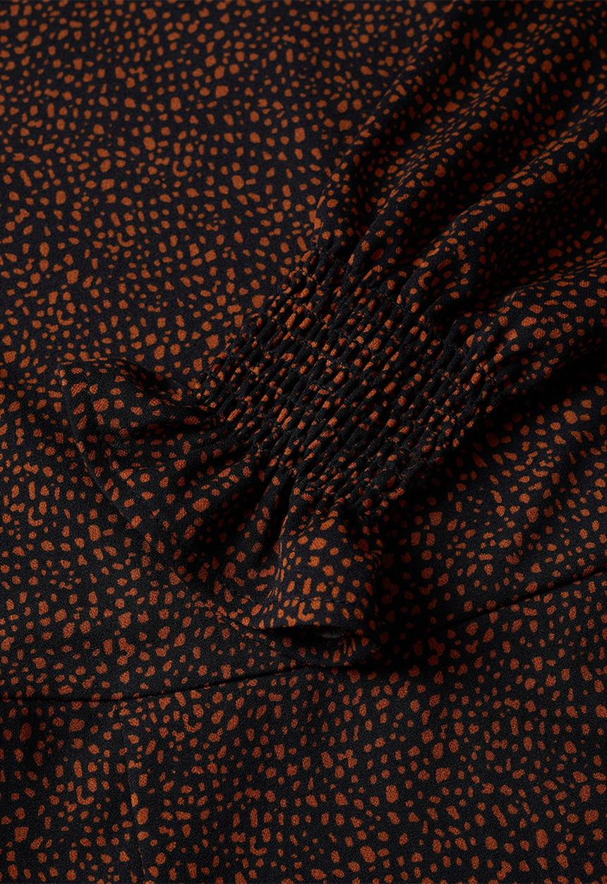 MANGO - Dress romera  - rust