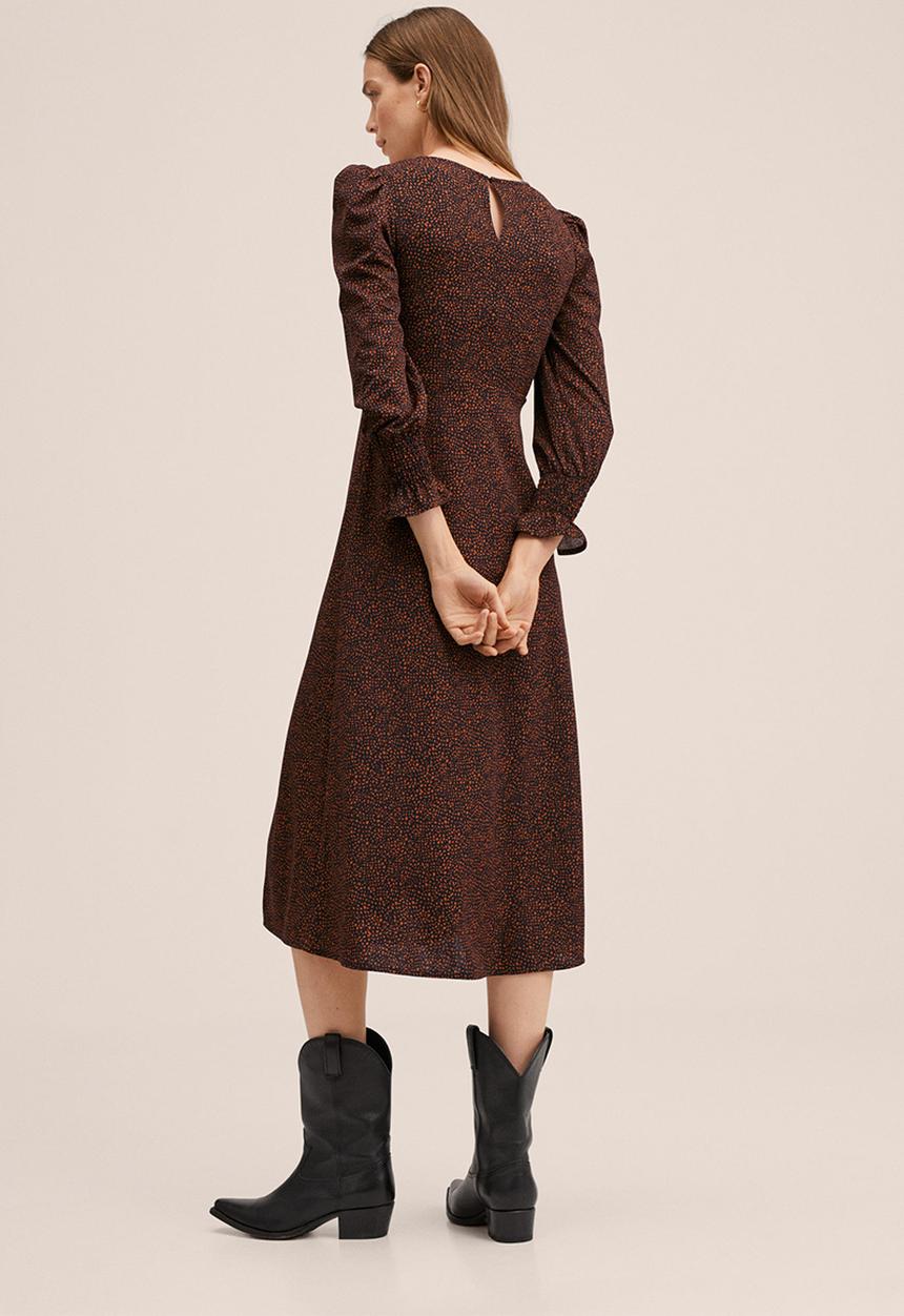 MANGO - Dress romera  - rust