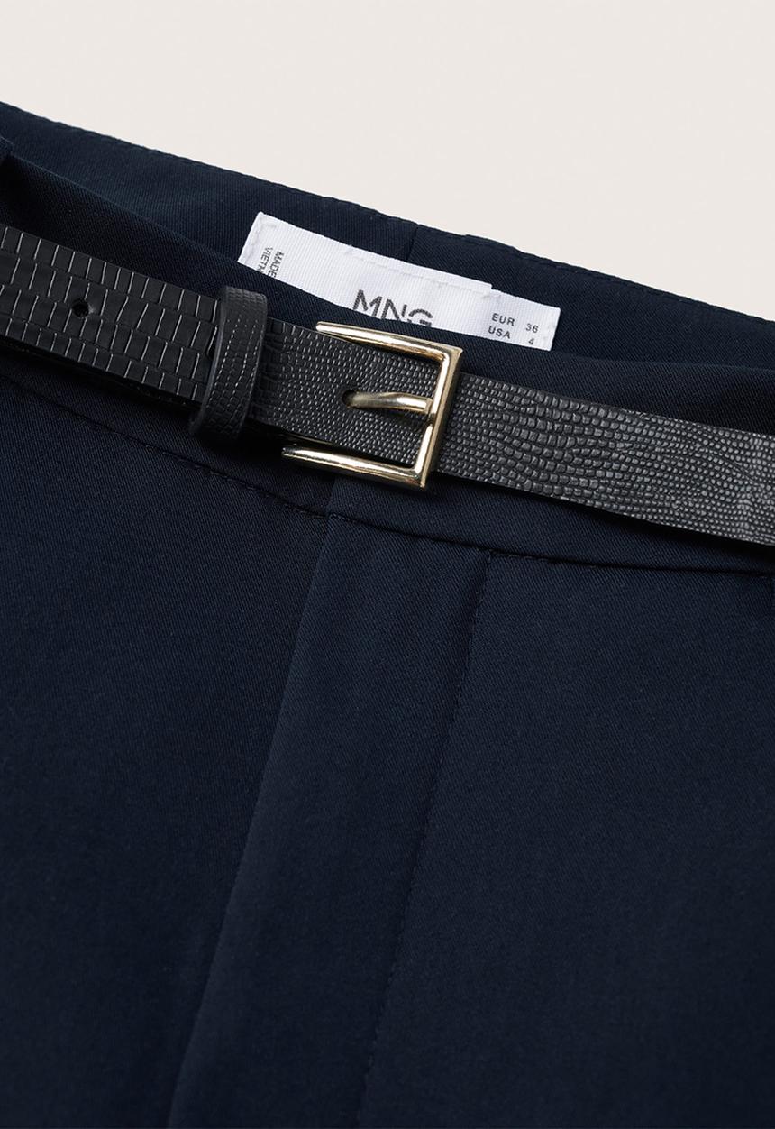 MANGO - Trousers boreal - navy