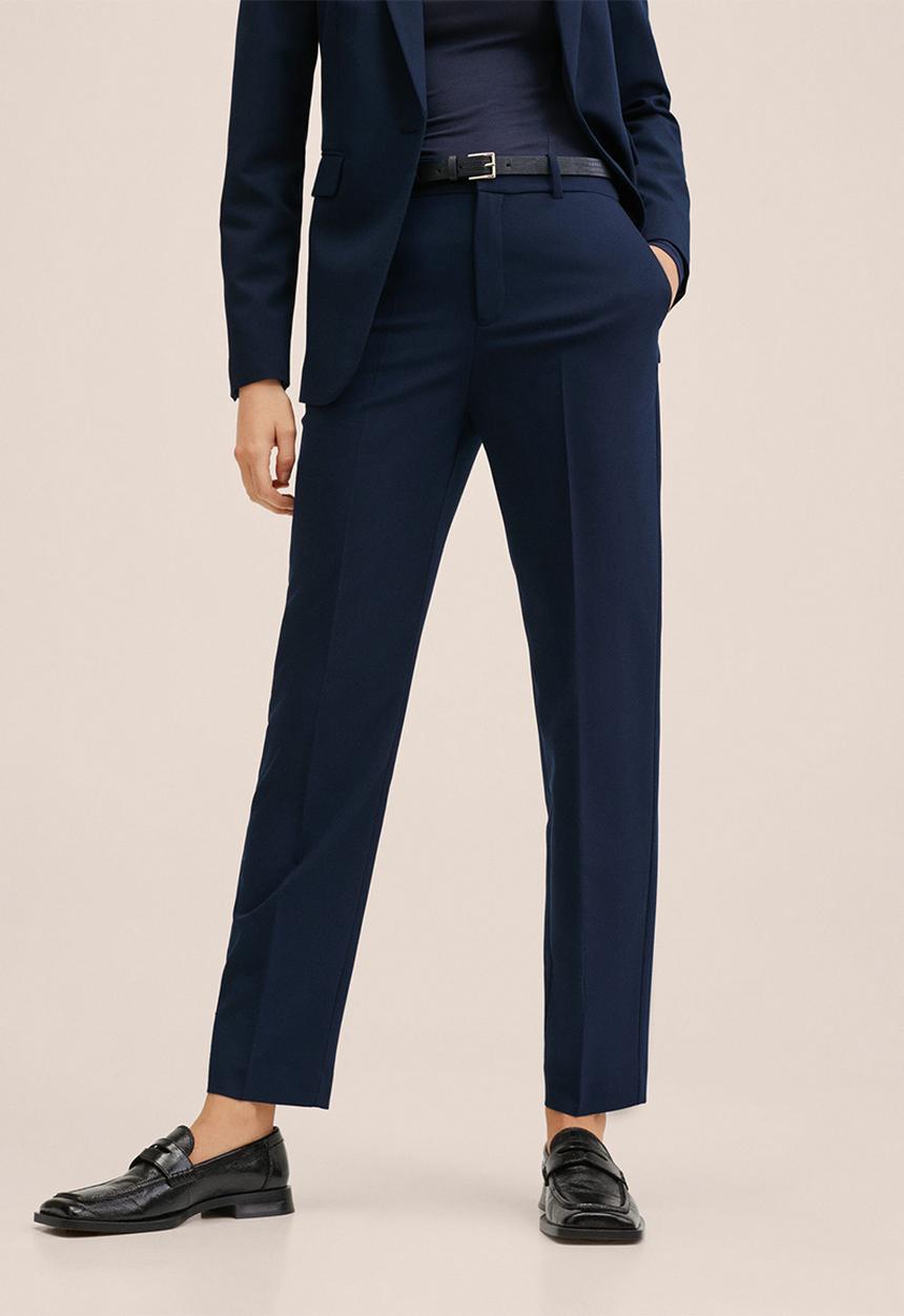 MANGO - Trousers boreal - navy