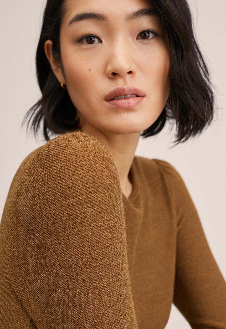 MANGO - Dress yueling - medium brown