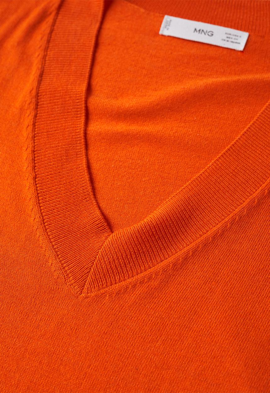 MANGO - Sweater lombia - dark orange
