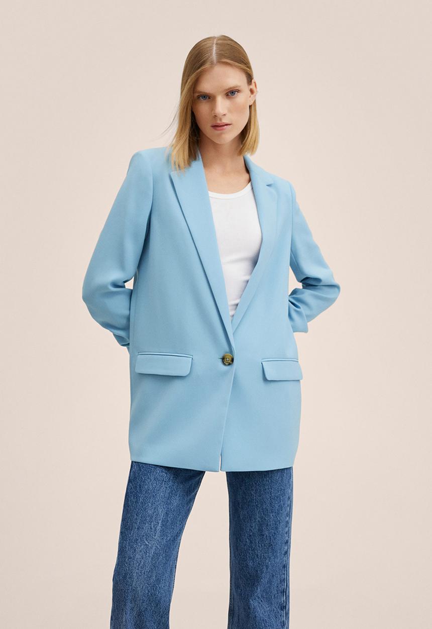 MANGO - Blazer eleonor - light pastel blue